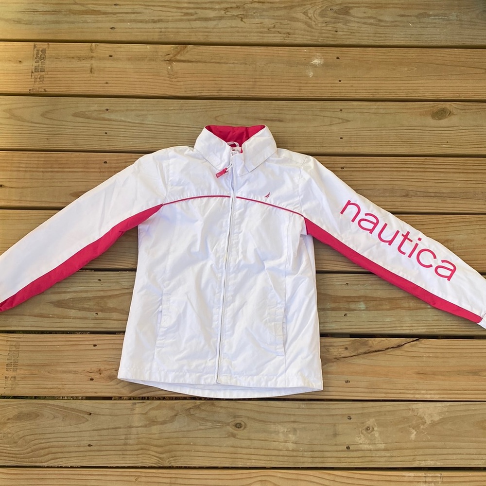 Nautica Pink and White Jacket